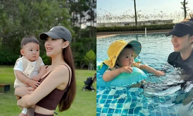 Con trai Minh Hằng chưa đón sinh nhật quà đã đầy nhà, ngoại hình được nhận xét không giống ba khiến mẹ bối rối