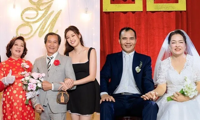 Bố mẹ sao Việt kỷ niệm đám cưới: Hoa hậu Khánh Vân nhảy múa hết mình, mẹ Hòa Minzy khóc khi lần đầu đeo nhẫn