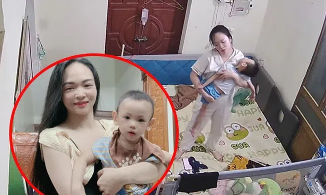 Người mẹ đang bế con trên giường thì đột ngột ngất xỉu sau nhiều đêm thức trắng, hoàn cảnh phía sau quá éo le