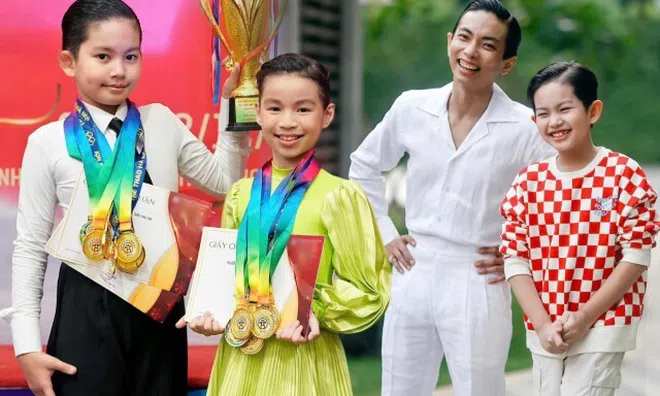 Con trai siêu tài năng của Khánh Thi lần nữa giành giải Quán quân, ngoại hình cao lớn tuấn tú "bỏ xa" bố Phan Hiển