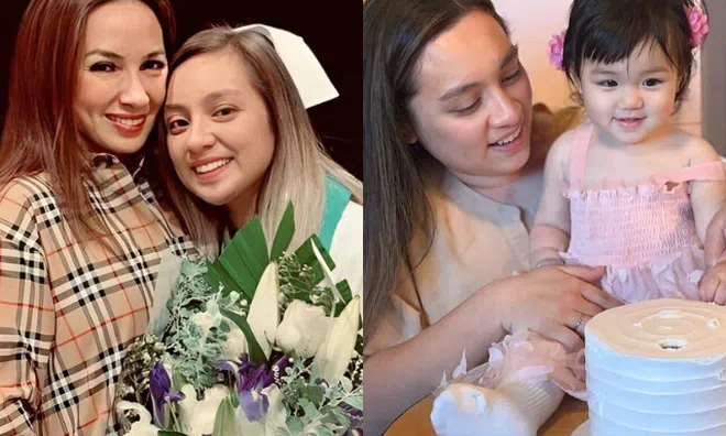 Chồng cũ Phi Nhung sang nhà con gái thăm cháu ngoại, "tiểu công chúa" đáng yêu là "bản sao" của người bà quá cố