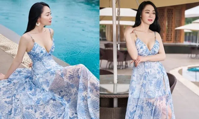 Sao Việt 24h: "Mẹ chồng" Phương Oanh khoe đôi gò bồng đảo "đốt mắt" ở tuổi U50, trẻ đẹp không thua con gái sinh năm 1998