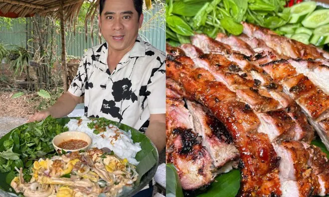 Sao nam quê Long An về vườn nấu toàn đặc sản địa phương cực ngon mắt, ở nhà 6.000m2 vẫn "khổ nhất thế giới"