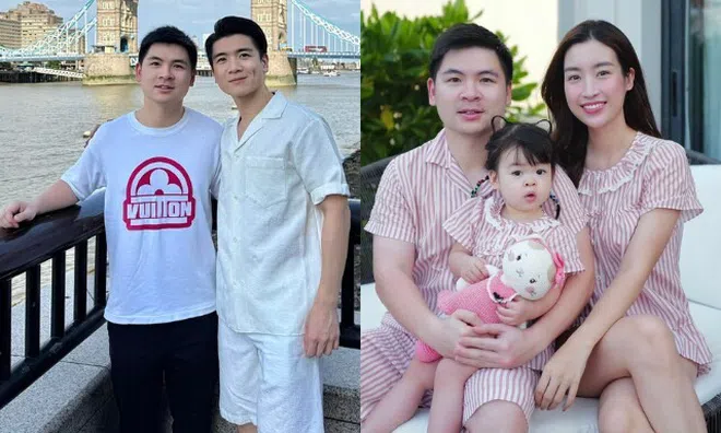 Chồng Đỗ Mỹ Linh cùng anh trai ruột về thăm nơi ngày xưa du học, cách nhau 6 tuổi mà giống song sinh