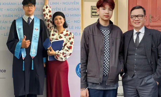 NSND mang hàm Đại tá khoe con trai đỗ Đại học Luật Hà Nội, quý tử trên 1m8 tuấn tú nhờ gen bố là NSƯT