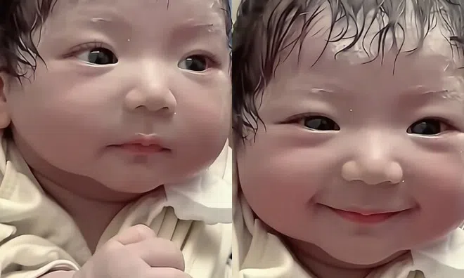 Bé gái sơ sinh chào đời khiến MXH “bùng nổ” vì đẹp như tranh, danh tính bố mẹ đứa trẻ khiến ai cũng tò mò