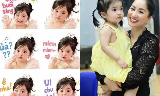 Con sao Việt "bắt trend" sticker đáng yêu: Lisa nhà Khánh Thi xinh như búp bê, quý tử của Đỗ Quang Vinh như tổng tài