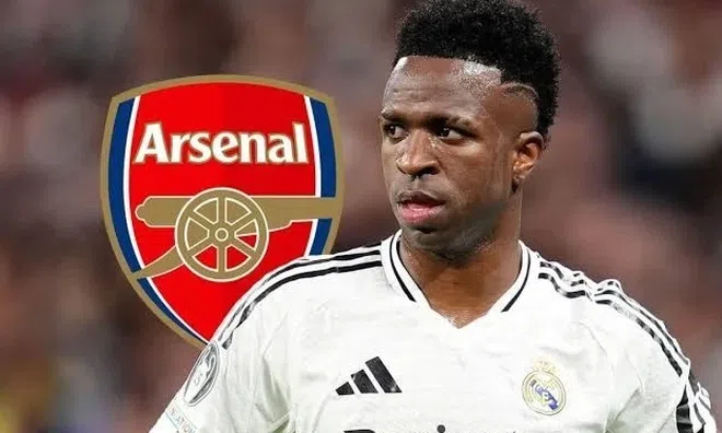 Arsenal muốn phá kỷ lục để chiêu mộ Vinicius Jr từ tay Real Madrid
