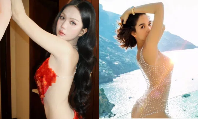 Không hổ danh 'nữ hoàng nội y', Ngọc Trinh khoe trọn tấm lưng trần, eo con kiến, body nuột nà đốt mắt CĐM