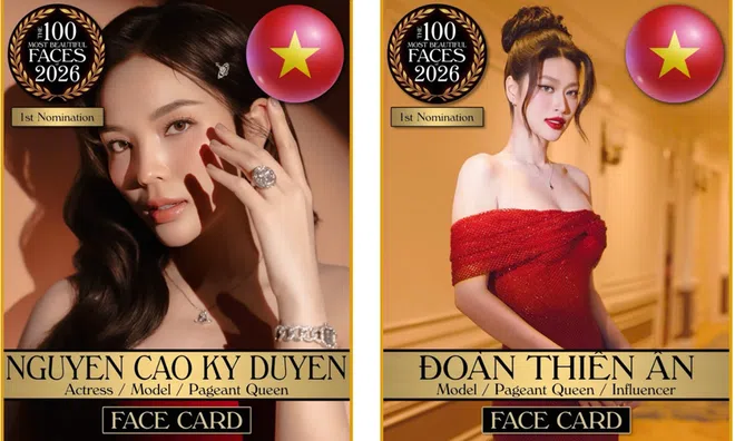 Mỹ nhân Việt được đề cử Top 100 gương mặt đẹp nhất thế giới 2026