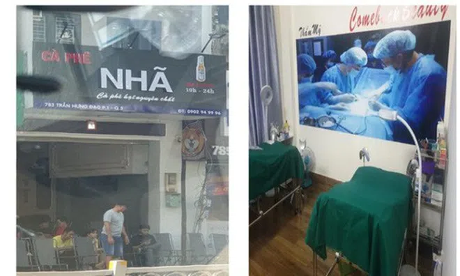 TP.HCM: Phát hiện một cơ sở phẫu thuật thẩm mỹ trá hình bên trong quán cà phê