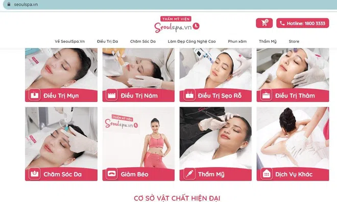 Quảng cáo dịch vụ khám, chữa bệnh “chui”, thẩm mỹ viện Seoulspa.VN bị xử phạt