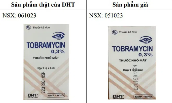 Bộ Y tế lên tiếng việc thuốc giả Tobramycin tràn lan trên thị trường