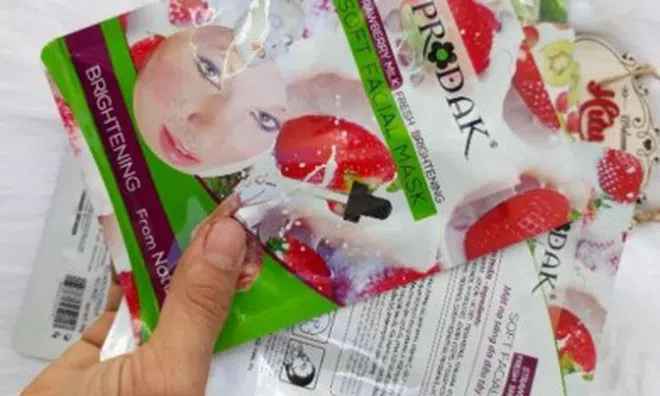 Lý do mỹ phẩm Prodak Strawberry Soft Facial Mask bị đình chỉ lưu hành