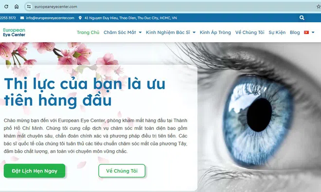 Vi phạm quảng cáo, European Eye Center bị xử phạt