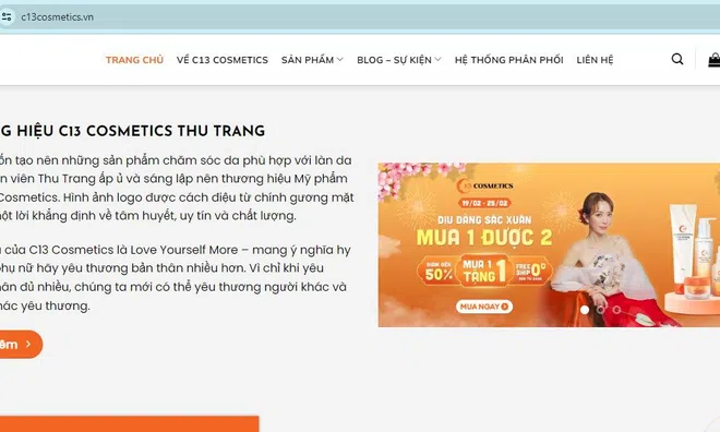 Xử phạt công ty CP C13 Beauty 70 triệu đồng