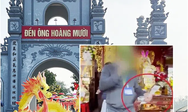 Vụ nghi "biển thủ" tiền công đức tại đền ông Hoàng Mười: Hai nhân viên bị tạm đình chỉ