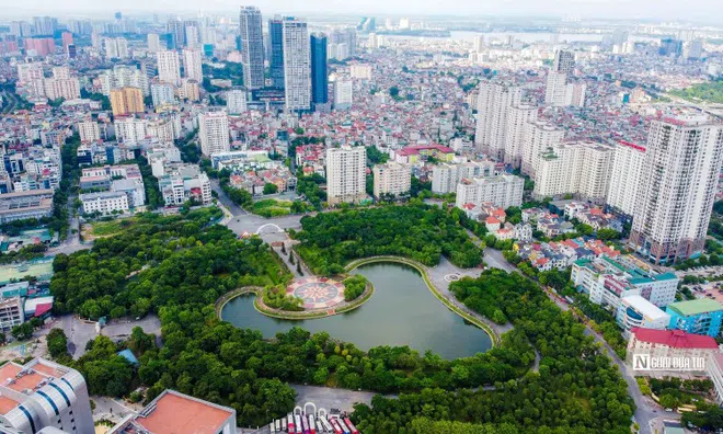 Công viên Cầu Giấy sau khi tháo dỡ hàng rào