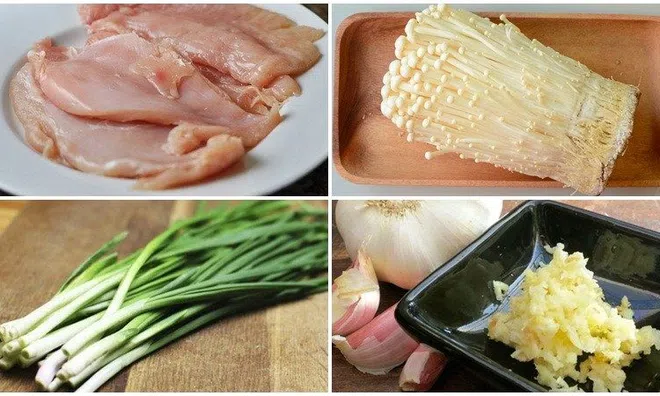 Gợi ý công thức làm món gà xào nấm kim châm vạn người mê