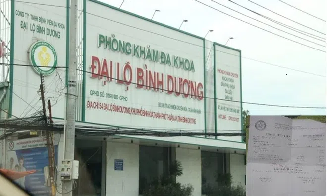 Đình chỉ hoạt động Phòng khám Đa khoa Đại Lộ Bình Dương