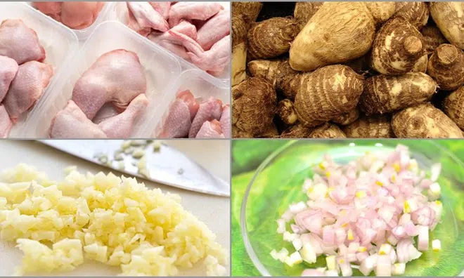 Cách nấu canh khoai sọ thịt gà đơn giản thơm ngon