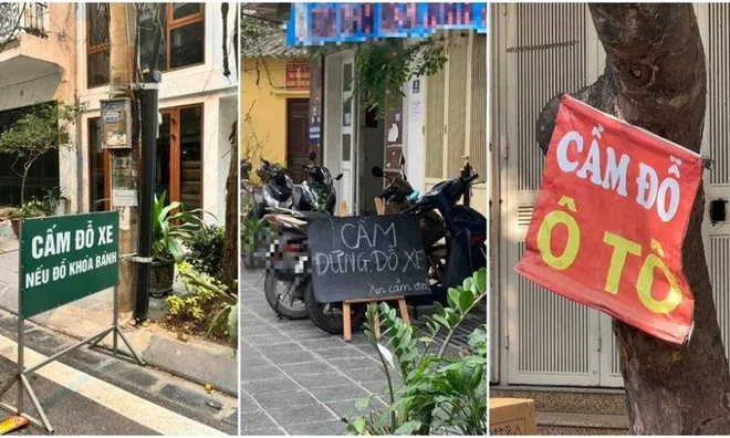 Người dân có được tự ý cắm biển "cấm đỗ xe" trước cửa nhà không?