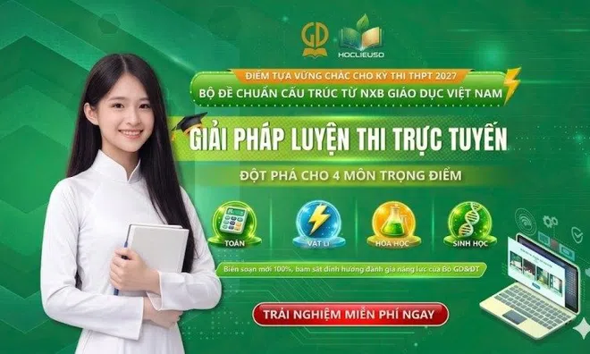 2K9 đón đầu kỳ thi tốt nghiệp THPT 2027: Luyện đề sớm cùng Học Liệu Số để bứt phá điểm số