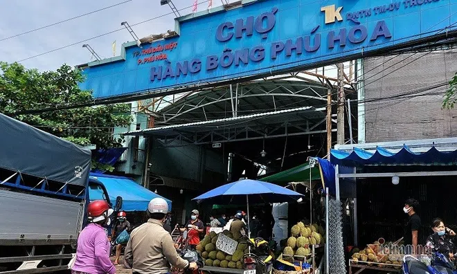 Tạm dừng hoạt động chợ đầu mối nông sản lớn nhất Bình Dương từ 0h ngày 10/7