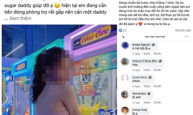 Bộ Công an cảnh báo về mại dâm biến tướng dưới dạng "sugar baby - sugar daddy"