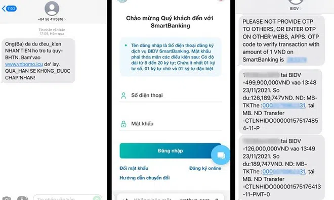 Nữ kế toán mất hơn 600 triệu vì làm theo tin nhắn lừa nhận trợ cấp thất nghiệp