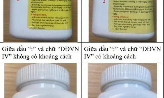 Bộ y tế cảnh báo và chỉ cách phân biệt thuốc kháng sinh Tetracyclin giả