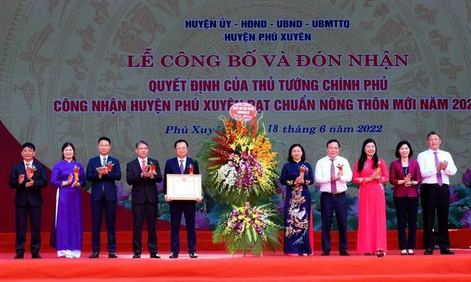 Hà Nội: Huyện Phú Xuyên đạt chuẩn nông thôn mới