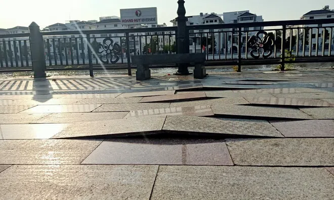 Hải Phòng: Vỉa hè phố đi bộ Tam Bạc sụt lún, bong tróc chỉ sau hai năm chỉnh trang, chính quyền nói gì?