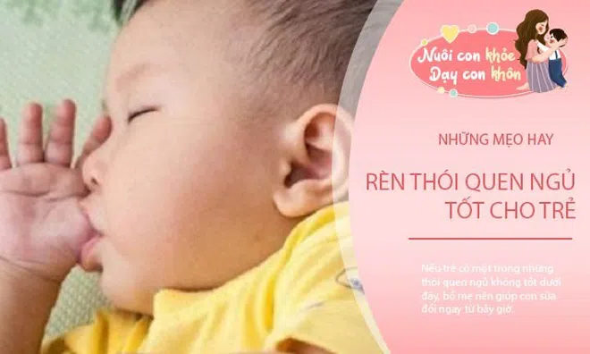 Những thói quen ngủ xấu làm con thấp còi, ốm yếu hơn so với bạn cùng trang lứa