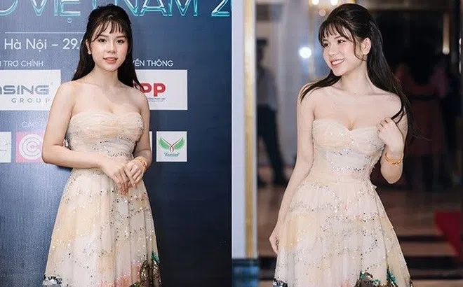 CEO Đỗ Thu Thảo Nguyên khoe trọn bờ vai quyến rũ trong buổi họp báo Hoa hậu Biển đảo Việt Nam 2022