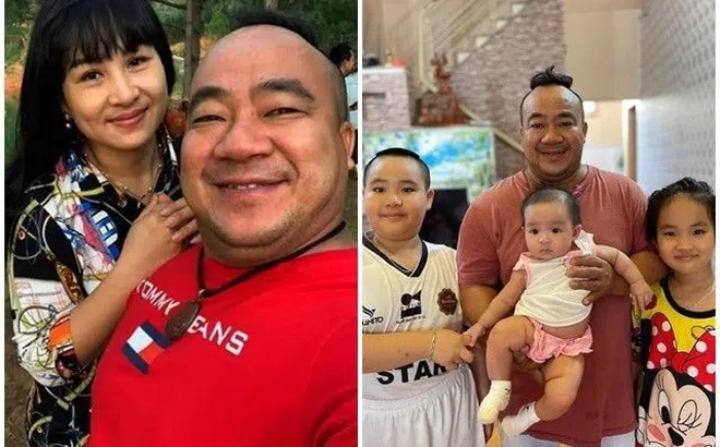 DV Hiếu Hiền 1m5 lấy vợ mỹ nhân kém 9 tuổi, được vợ sinh liền 3 con giống hệt bố