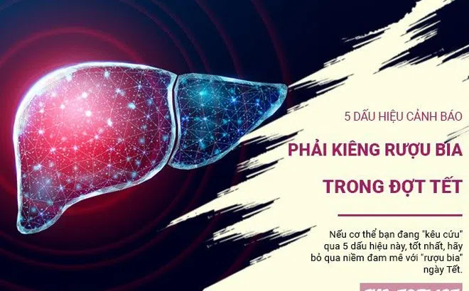 5 dấu hiệu cảnh báo vấn đề về gan, phải tránh xa rượu bia trong dịp Tết