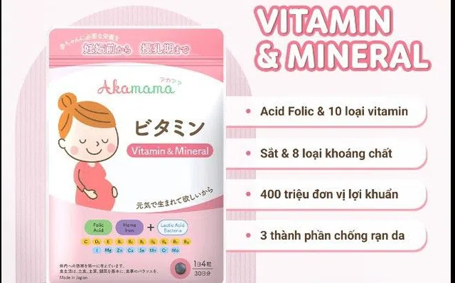 Akamama - Vitamin tổng hợp cho thai kỳ đã được nhập khẩu chính thức về Việt Nam