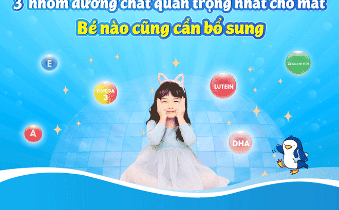 3 nhóm dưỡng chất quan trọng nhất cho mắt: Bé nào cũng cần bổ sung