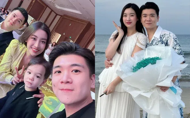 Loạt khoảnh khắc Đỗ Mỹ Linh thân thiết với anh chồng gây chú ý: Ôm eo chúc mừng sinh nhật, cùng đi xem bóng đá