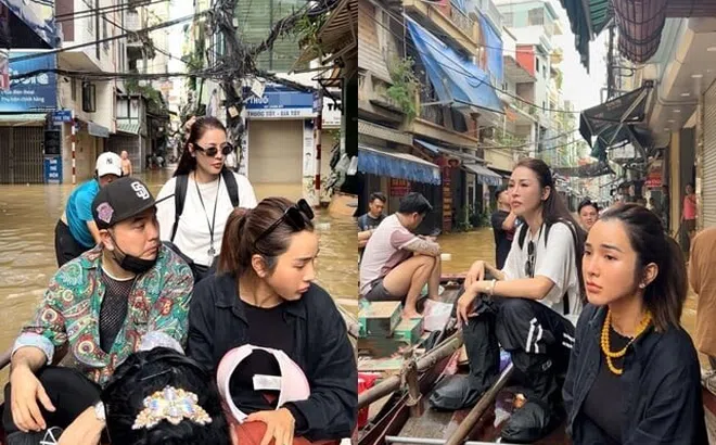 Sao Việt 24h: Quế Vân nhận "cơn mưa" ý kiến trái chiều khi cùng vợ chồng Ưng Hoàng Phúc cứu trợ Thủ đô Hà Nội