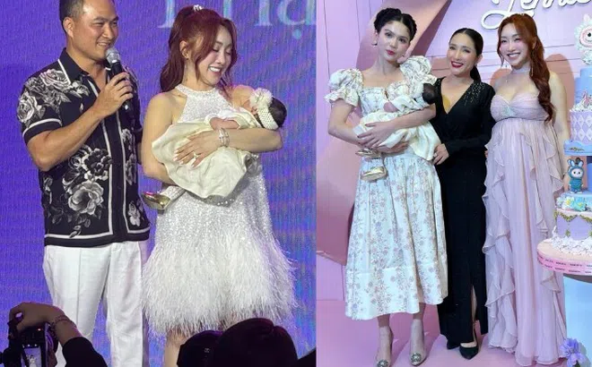 Chi Bảo mời "nửa showbiz Việt" đến tiệc đầy tháng rình rang của ái nữ, khách mời đi tiền mừng gần 1 tỷ