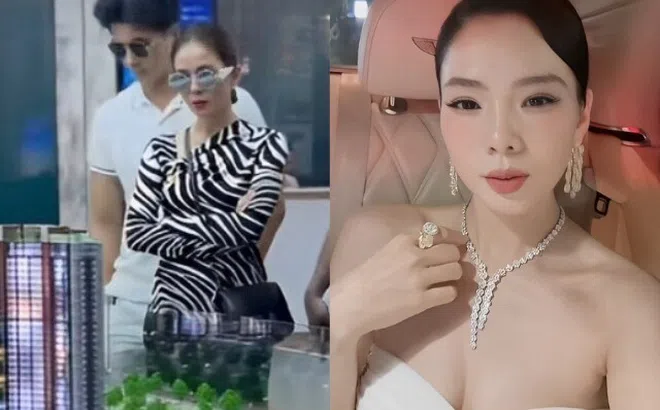 Rộ hình ảnh Lệ Quyên dẫn Lâm Bảo Châu đi lựa nhà tiền tỷ, mỗi lần xuất hiện đều "phủ" kim cương đầy người