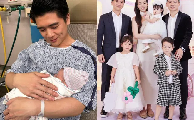 Doanh nhân Đỗ Quang Vinh đón con thứ 3, bố đơn thân bao năm nay hạnh phúc khoe cảnh bế bồng "thiên thần nhỏ"