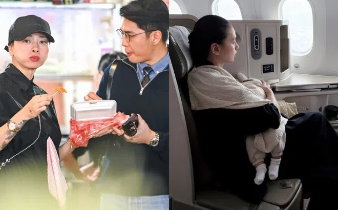 Vợ chồng Ngô Thanh Vân phải trốn con gái đi ăn vặt, lần đầu bé Gạo đi máy bay đã ngồi hạng thương gia