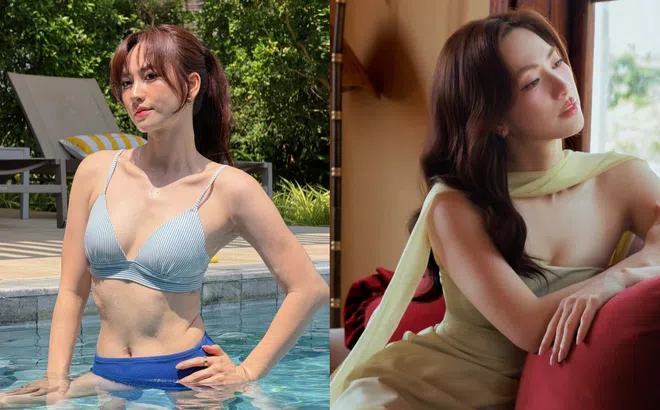 'Người đẹp trăm tỷ' Phương Anh Đào gợi cảm với bikini, nhan sắc thăng hạng