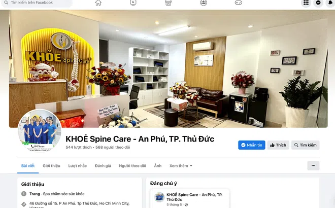 Cung cấp dịch vụ "chui", Khoẻ Spine Care bị đình chỉ hoạt động