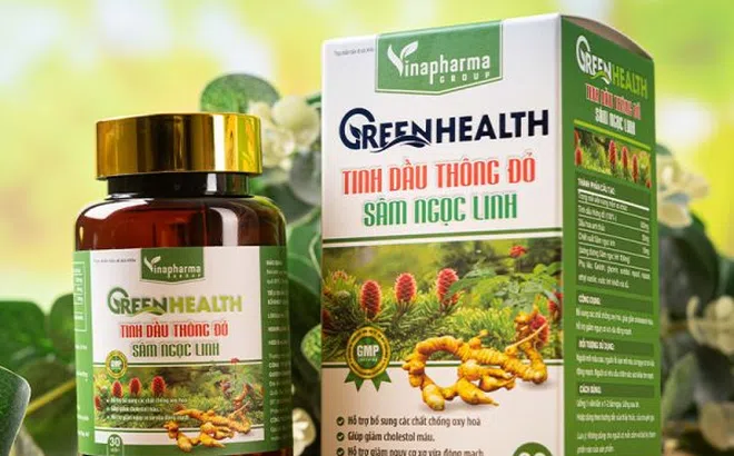 Thực phẩm BVSK Green Health tinh dầu thông đỏ sâm Ngọc Linh quảng cáo gây hiểu nhầm như thuốc chữa bệnh