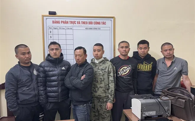 Bắt 7 đối tượng cưỡng đoạt tài sản dưới hình thức bảo kê bán đào Tết