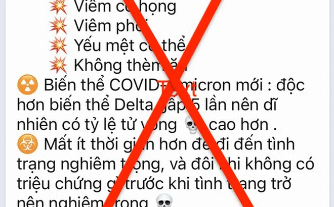 Xôn xao tin biến thể COVID-19 mới 'độc hơn Delta gấp 5 lần', Bộ Y tế nói gì?